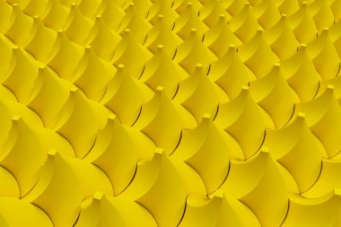 Desen sarı bükülmüş piramit şekil