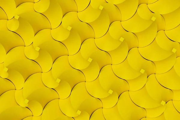 Vzor Žlutá kroucená jehlanové tvary — Stock fotografie