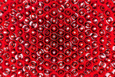 Desen renkli tüpler, tekrarlanan kare öğeleri, beyaz hexago