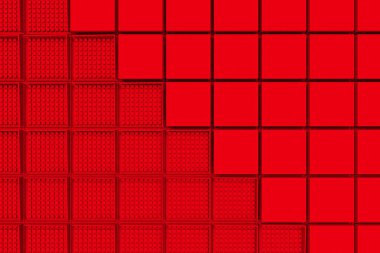 Kırmızı kare şekilleri'nden yapılan fütüristik endüstriyel arka plan