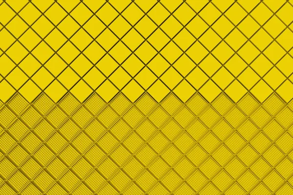 黄色の正方形から作られた未来の産業の背景 — ストック写真