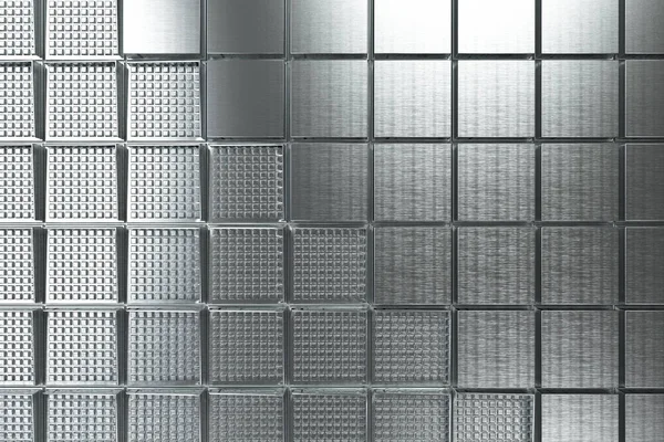 Футуристичний промисловий фон з матового квадратного металу — стокове фото
