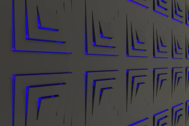 Yükseltilmiş rectangul yapılan fütüristik teknolojik arka plan