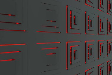 Yükseltilmiş rectangul yapılan fütüristik teknolojik arka plan