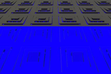 Yükseltilmiş rectangul yapılan fütüristik teknolojik arka plan