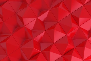 Kırmızı piramit şekillerini paterni