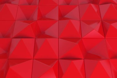 Kırmızı piramit şekillerini paterni