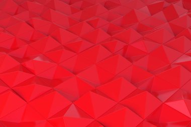 Kırmızı piramit şekillerini paterni