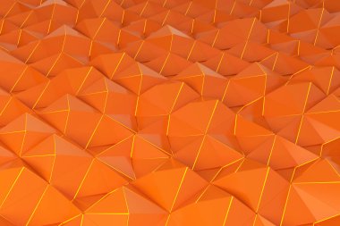 Turuncu piramit şekillerini paterni