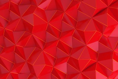 Kırmızı piramit şekillerini paterni