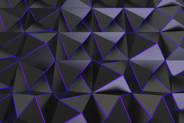 Patroon van zwarte piramidevormig — Stockfoto