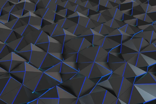 Pattern of black pyramid shapes — Stock Photo, Image
