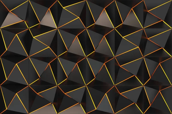 Pattern of black pyramid shapes