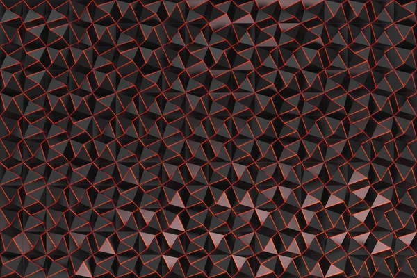 Pattern of black pyramid shapes