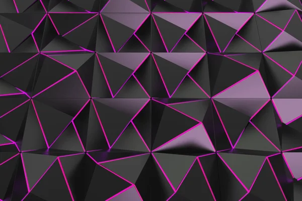 Muster schwarzer Pyramidenformen — Stockfoto