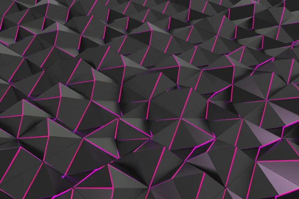 Pattern of black pyramid shapes — Stock Photo, Image