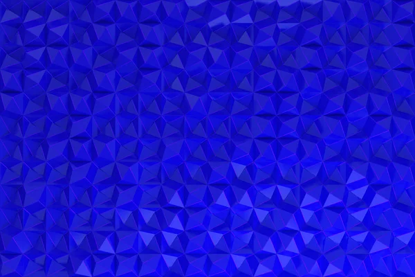 Pattern of blue pyramid shapes