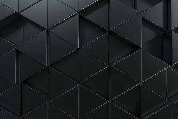 Pattern of black triangle prisms