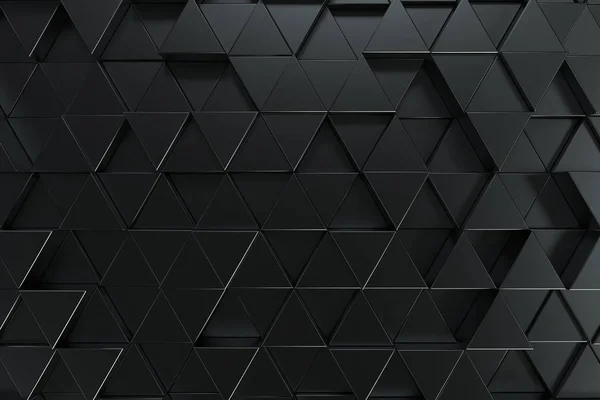 Siyah üçgen prizmalar paterni — Stok fotoğraf