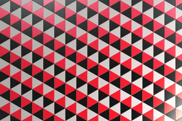 黑色、 白色和红色三角棱镜的模式 — 图库照片