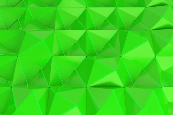 Pattern of green pyramid shapes — Stock Photo, Image