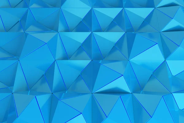 Padrão de formas de pirâmide azul — Fotografia de Stock