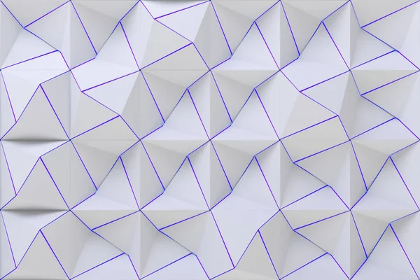 Pattern of white pyramid shapes — Stock Photo, Image