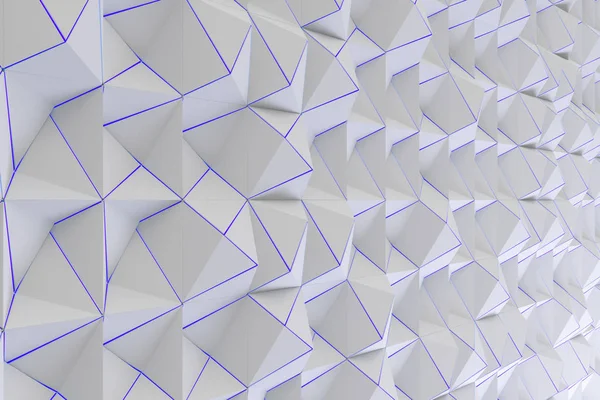 Pattern of white pyramid shapes