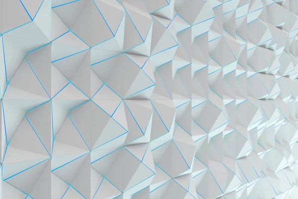 Pattern of white pyramid shapes