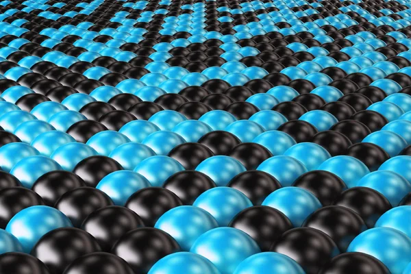 Patrón de esferas negras y azules — Foto de Stock