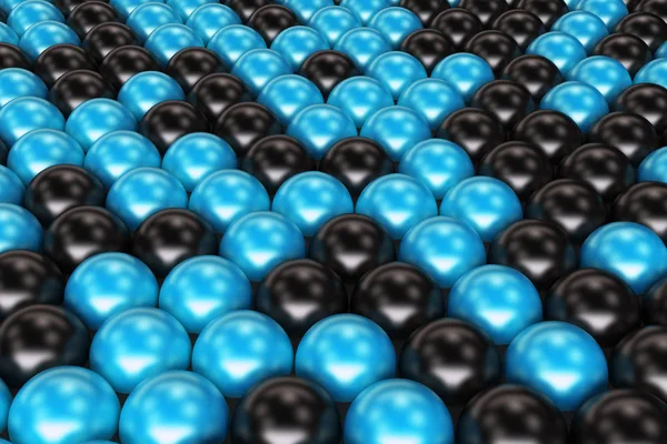 Шаблон черно-синих сфер — стоковое фото