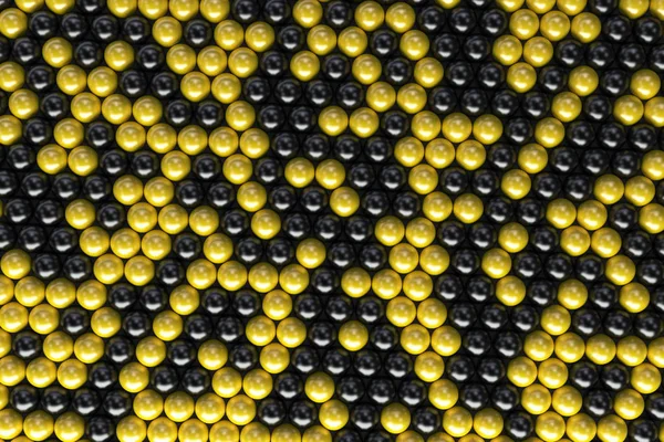 Modello di sfere nere e gialle — Foto Stock