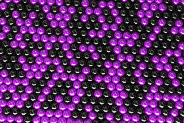Muster aus schwarzen und violetten Kugeln — Stockfoto