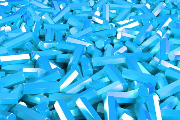 Egy halom kék hatszög részletek — Stock Fotó