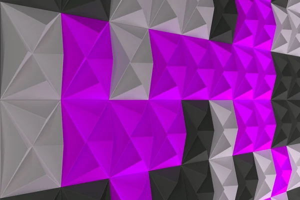 Черно-белая и фиолетовая пирамида — стоковое фото