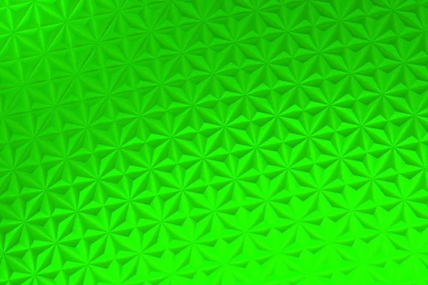 Pattern of green pyramid shapes