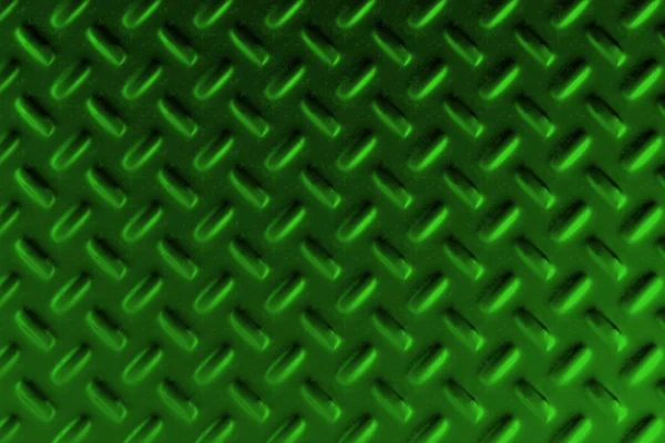 Зеленая клетчатая стальная пластина — стоковое фото