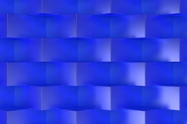 Mavi dikdörtgen şekiller içeren deseni