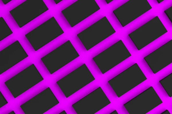 Schwarze leere Visitenkarten-Attrappe auf violettem Hintergrund — Stockfoto