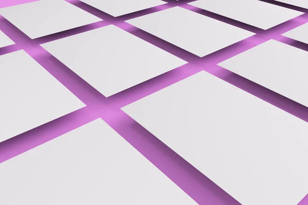Макет белой листовки на фиолетовом фоне — стоковое фото