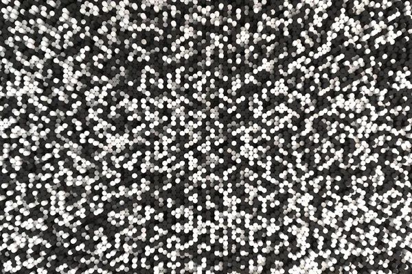 Черно-белые цилиндры различной длины — стоковое фото