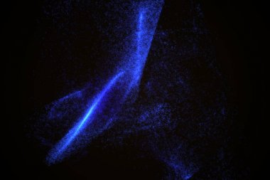 Arka plan mavi parlak parçacıkların yapılmış