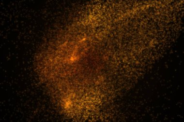 Arka plan turuncu parlak parçacıkların yapılmış