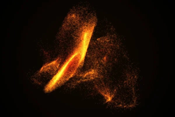 Arka plan turuncu parlak parçacıkların yapılmış