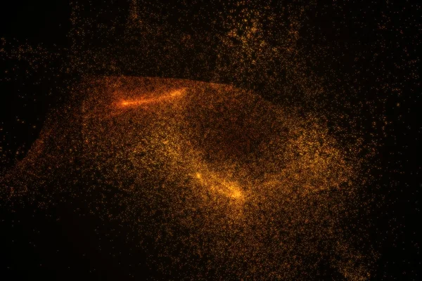 Turuncu parlak parçacıklar şeklinde arka plan yapılmış