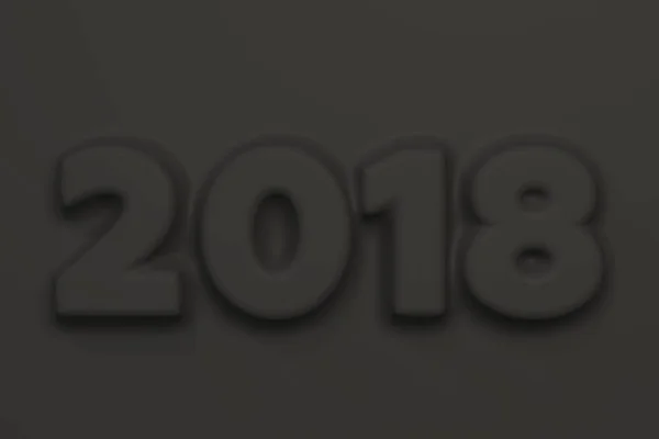 Siyah 2018 numara kısma — Stok fotoğraf