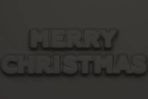 Black Merry Christmas words bas-relief — Stock Photo, Image