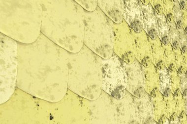 Desen sarı yuvarlak kiremit