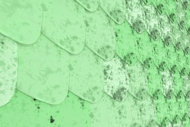 Desen yeşil yuvarlak kiremit