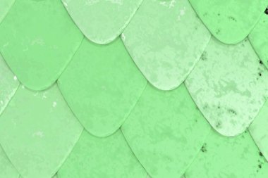 Desen yeşil yuvarlak kiremit